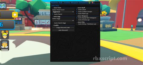 Anime Weapon Simulator Auto Click Auto Farm Auto Collect Drops