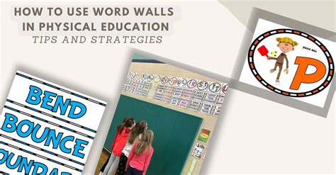 Physical Education Word Walls Tips Strategies And Ideas For