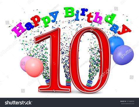 Happy Birthday Balloons Age Stock Illustration 161688050 | Shutterstock