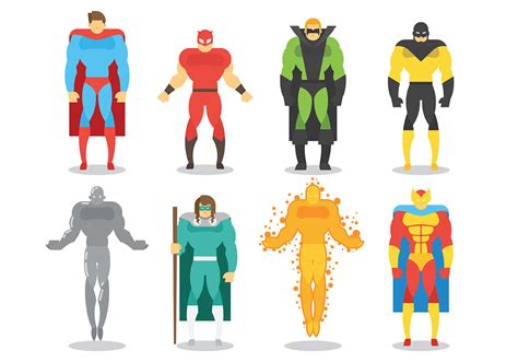 Super Heroes Vector Icons 161994 Vector Art At Vecteezy