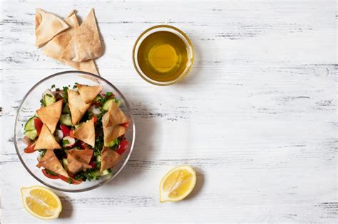 Premium Photo Fattoush Lebanese Saladtasty Arabiccuisine