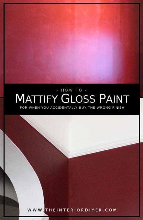 How To Mattify Gloss Paint In 3 Simple Steps