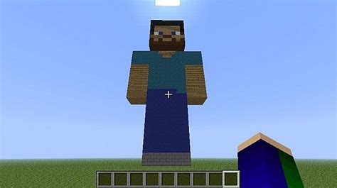 Steve Statue being Disturbing Minecraft Map