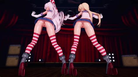 MMD R 18 Shimakaze Amatsukaze Chewy ver 2 エロMMDの扉 完全無料エロ動画見放題