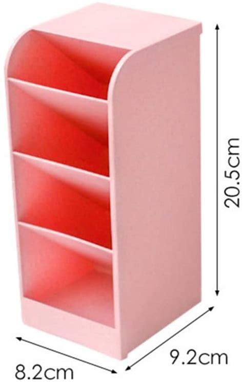 Organizador Diagonal Waleu Rosa Pastel Papelaria Helena