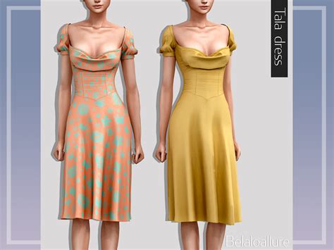 The Sims Resource Belaloallure Tala Dress Patreon