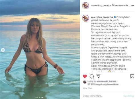 Marcelina Zawadzka w bikini w panterkę Ależ ona zgrabna NOWE