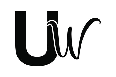 Uw Monogram Logo Design Graphic By Piku Design Store · Creative Fabrica