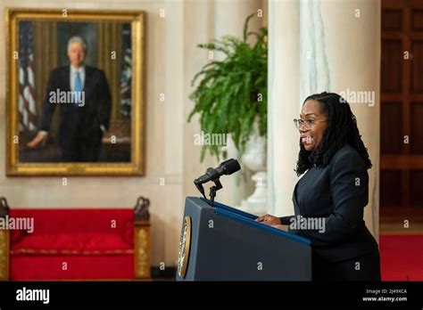 U S Supreme Court Nominee Judge Ketanji Brown Jackson Delivers Remarks