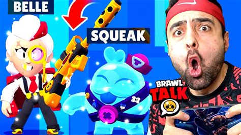 Yenİ Karakterler Belle Ve Squeak 😱 Brawl Talk Brawl Stars Youtube