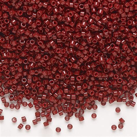 Seed Bead Delica® Glass Duracoat® Opaque Maroon Db2120 11 Round Sold Per 250 Gram Pkg