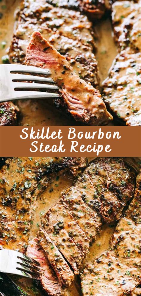 Skillet Bourbon Steak Recipe | Cheff Recipes