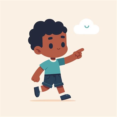 Vector Image Of Children Pointing Premium Ai Generated Vector