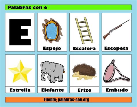 Objetos A Letra E EDULEARN