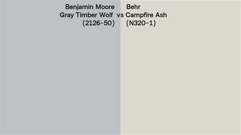 Benjamin Moore Gray Timber Wolf 2126 50 Vs Behr Campfire Ash N320 1