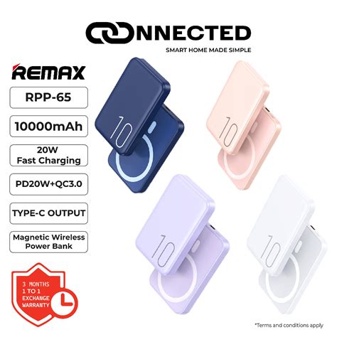 Remax Rpp Magnetic Wireless Wired Charging Powerbank Mah Pd