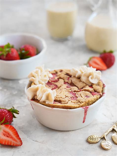 Strawberry Shortcake Baked Oats The All Natural Vegan