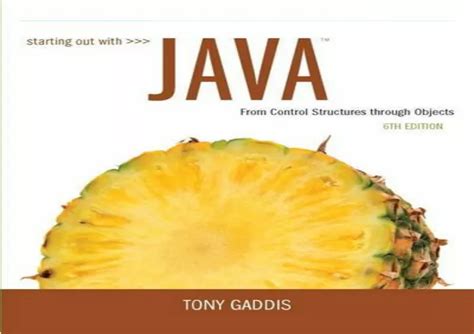 Ppt Pdf Book Starting Out With Java From Control Structures