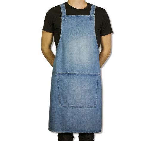 Dutch Deluxes Denim Suspender Apron In Blue Buy Online Today At Sous