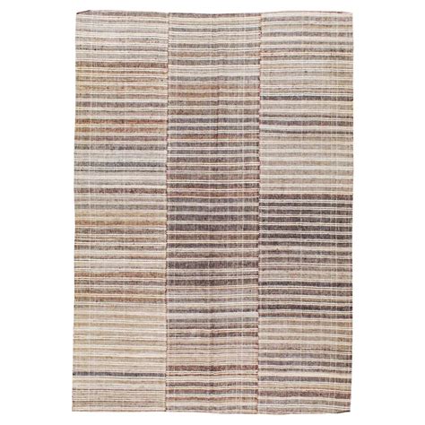 Vintage Turkish Textile Flat Weave Rug For Sale At 1stdibs