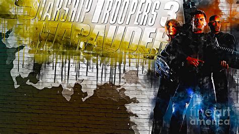 No3697 Starship Troopers 3 Marauder Colorful Movie Poster Digital Art