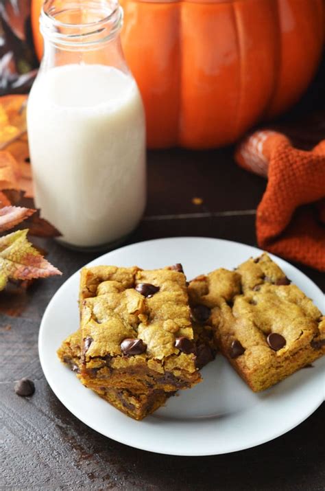 Pumpkin Chocolate Chip Cookie Bars Host The Toast