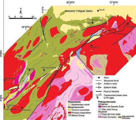 Geological Framework Of The Adjacent Areas To The Portalegre Shear