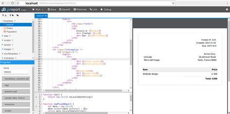 Jsreport And Node Js How To Generate A Pdf File Stack Overflow