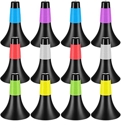 12 Pack Agility Training Sport Cones 9 Inch Flexible Marker Cones With