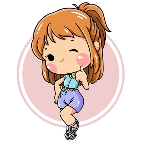 Cute Girl Cartoon Character 20009412 Png 53 Off