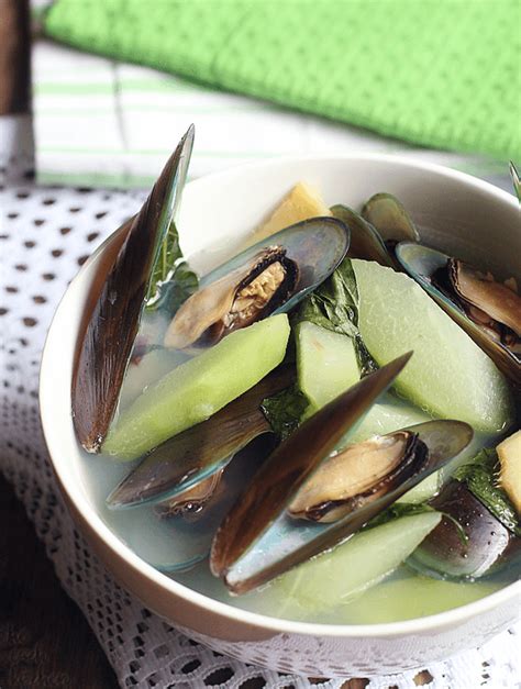 Tinolang Tahong (Mussels in Ginger Soup) - The Peach Kitchen