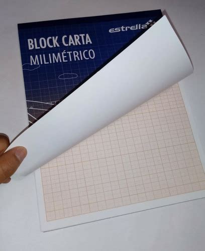 Block Milimétrico Tamaño Carta C 50 Hojas en venta en Durango Durango