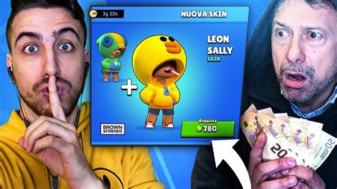 Shoppo Di Nascosto Leon Con La Sua Nuova Skin A Mio Padre Brawl Stars