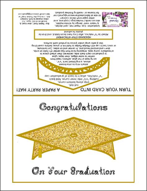 Graduation Cap Card Template