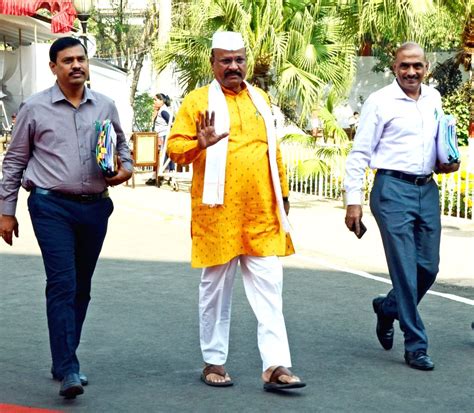 Nagpur Maharashtra Agriculture Minister Abdul Sattar Arrives During The Winter Session