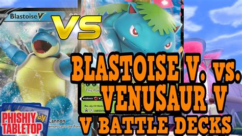 Blastoise Vs Venusaur V Battle Decks Pokémon Tcg Tabletop Gameplay Youtube