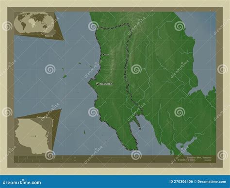 Zanzibar West Tanzania Wiki Labelled Points Of Cities Stock