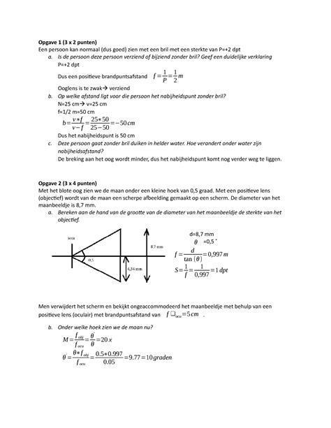 Tentamen 27 Maart 2017 Vragen En Antwoorden Opgave 1 3 X 2 Punten