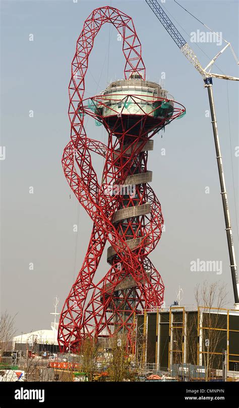 Near Completion The Arcelormittal Orbit Tower In The 2012 London