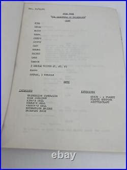 STAR TREK Script & Gene Rodenberry Lot Read Description 12 scripts ...