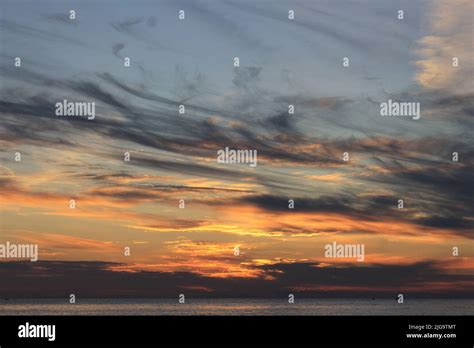 The Dock at Sunset Stock Photo - Alamy