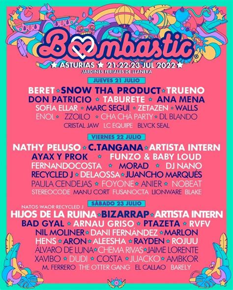 Boombastic Festival Desvela Su Cartel Para El Verano 2022 ElÚltimo