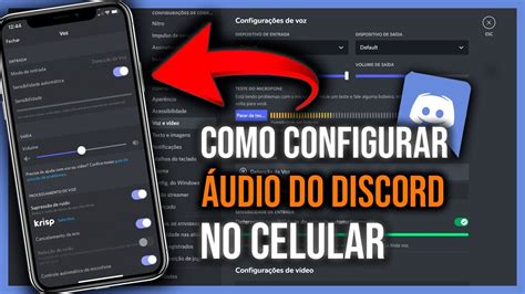 Como configurar o Áudio do DISCORD no Celular Corretamente Passo a