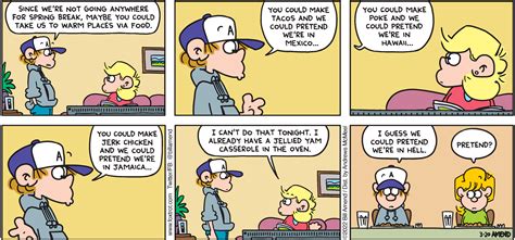 Hot Meal Spring Break Foxtrot Comics By Bill Amend