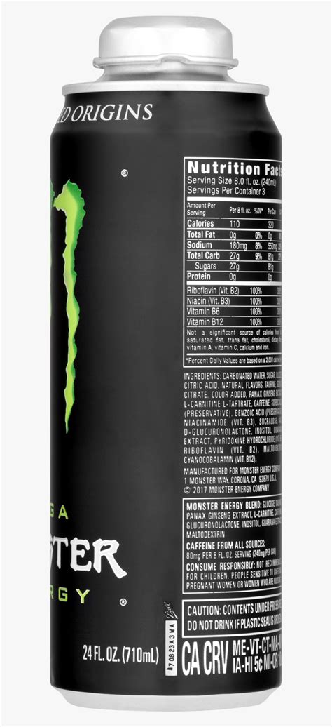 Monster Drink Png - Monster Energy Drink Can Bfc, Transparent Png , Transparent Png Image - PNGitem