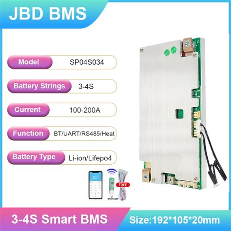 Jbd High Current A A A A Battery Management System Lifepo