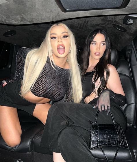 Tana Mongeau And Friend Lilah Gibney Posing For Instagram Picture In