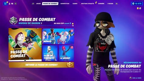 PASSE DE COMBAT SAISON 4 SUR FORTNITE Récompenses YouTube