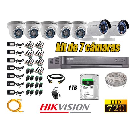 Ripley Hikvision C Maras De Seguridad Kit Hd P Disco Duro