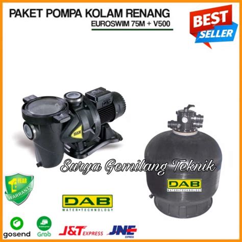 Jual Pompa Kolam Renang Dab Euroswim 75M Sand Filter Dab 21 Shopee